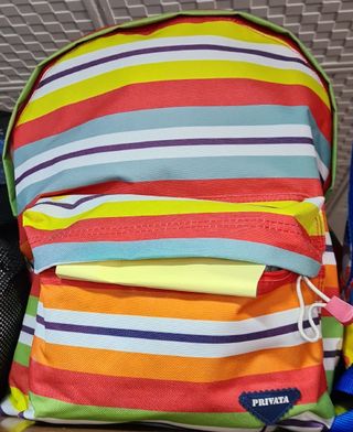 Mochila Privata Rayas Multicolor  NUEVA