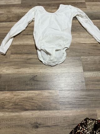Body manga larga niña blanco