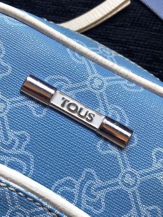 Bolso bandolera Tous azul y blanco