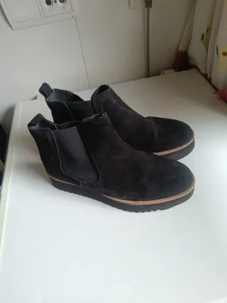 Botas Chelsea Negras Mujer