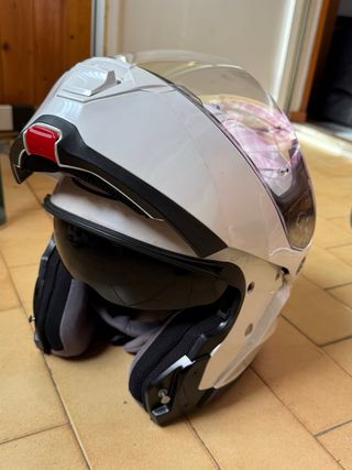 Casco Moto modular HJC Blanco Talla L