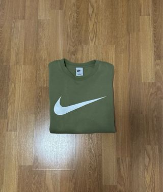 Sudadera Nike verde logo grande Talla M