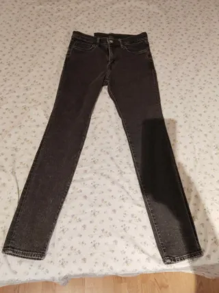 Vaqueros Slim Talla S Gris