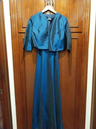 Vestido azul talla 40 y chaqueta talla 42