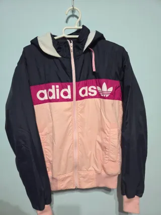Chaqueta Adidas Polar Azul y Rosa
