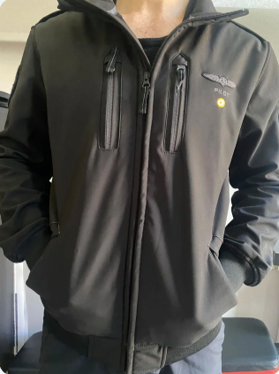 Cazadora Piloto D74 Negra