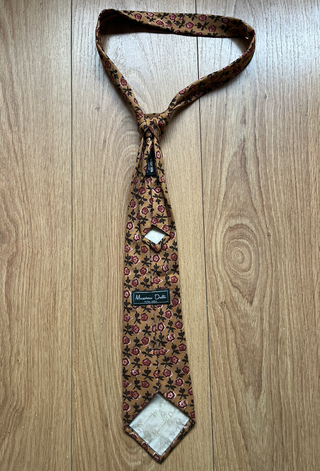 corbata vintage estampado floral massimo dutti