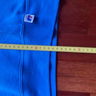 NUEVO Sudadera con capucha azul deportiva vintage