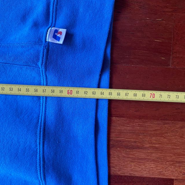 NUEVO Sudadera con capucha azul deportiva vintage