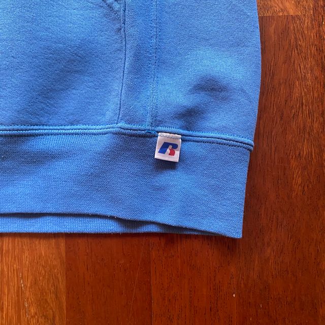 NUEVO Sudadera con capucha azul deportiva vintage