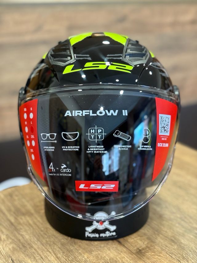 Casco LS2 Airflow II Negro/Amarillo