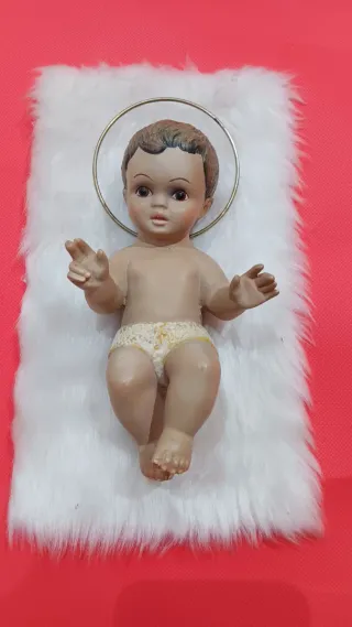 Niño Jesús antiguo con aureola