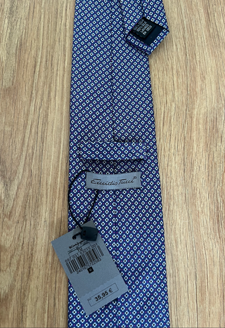 Corbata azul Emidio Tucci nueva con etiqueta