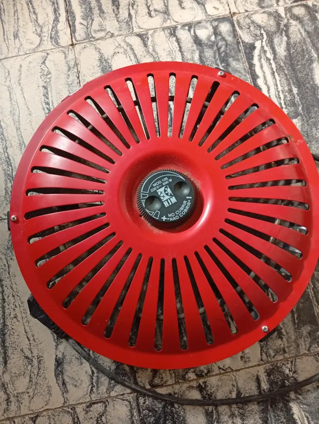 Estufa de hornillo roja