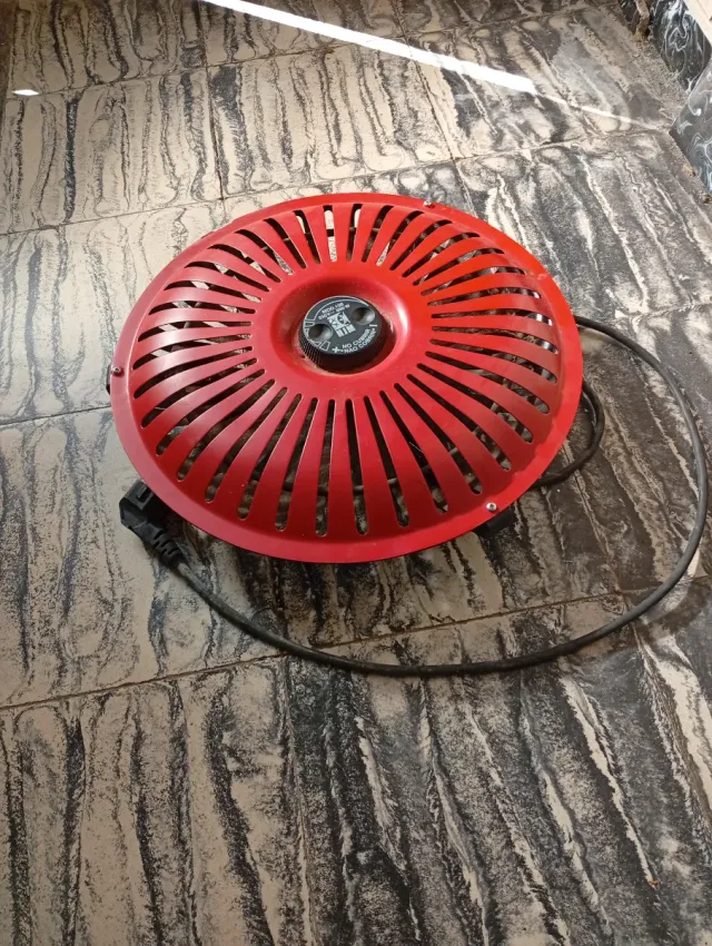 Estufa de hornillo roja