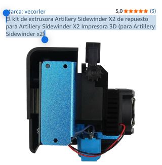 Kit Extrusora Artillery Sidewinder X2 Repuesto
