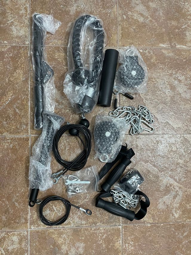 Kit 2 Poleas Gimnasio Accesorios Fitness