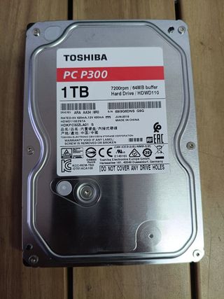Disco Duro Toshiba P300 1TB 7200RPM SATA