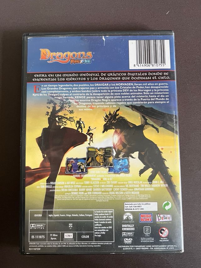 DVD Dragons: Fire & Ice (Español)