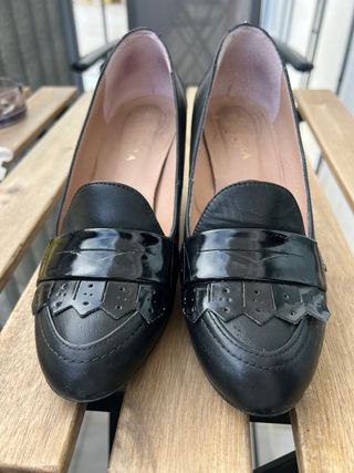 Zapatos de tacón negros talla 37