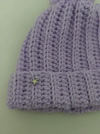 Regalo Natale Cappello bimba 1-2 anni pon pon lill