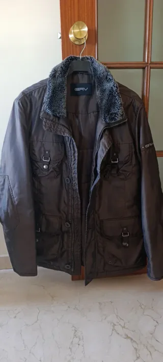 Parka marrón invierno talla L