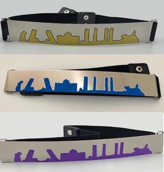 CINTURONES ELÁSTICOS CON PLACA METÁLICA. PRECIO/UD