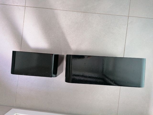 Estantes decorativos negros (2 unidades)