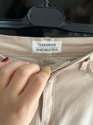 Pantaloni skinny Terranova beige