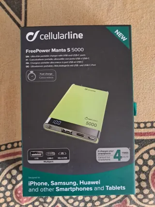 Cargador Portátil Cellularline FreePower Manta S 5