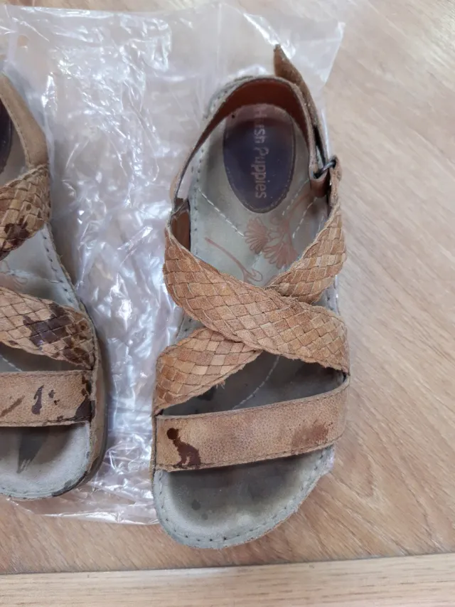 Sandalias Hush Puppies Beige/Marrón