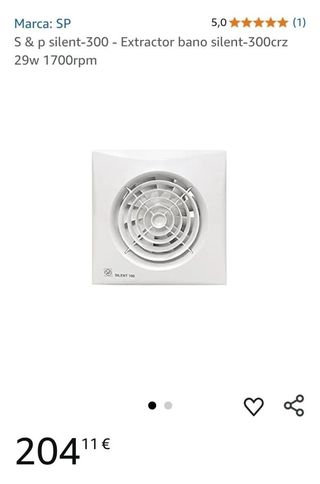 Extractor baño SP silent-300crz 29w