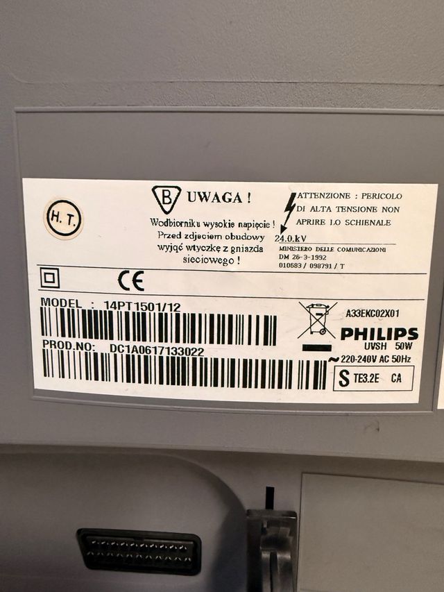 Televisor Philips Gris
15 pulgadas