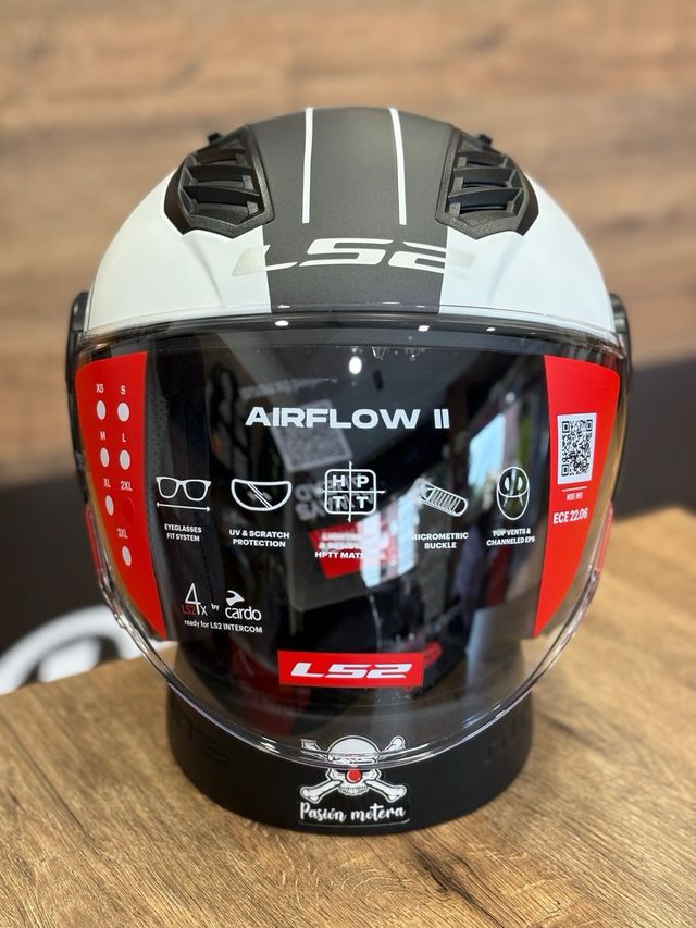 Casco Airflow II Corver Mate Rojo Blanco