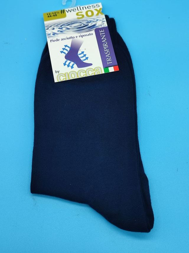 Calzini Ciocca corti caldo cotone  Tg 44/45 6 pz.