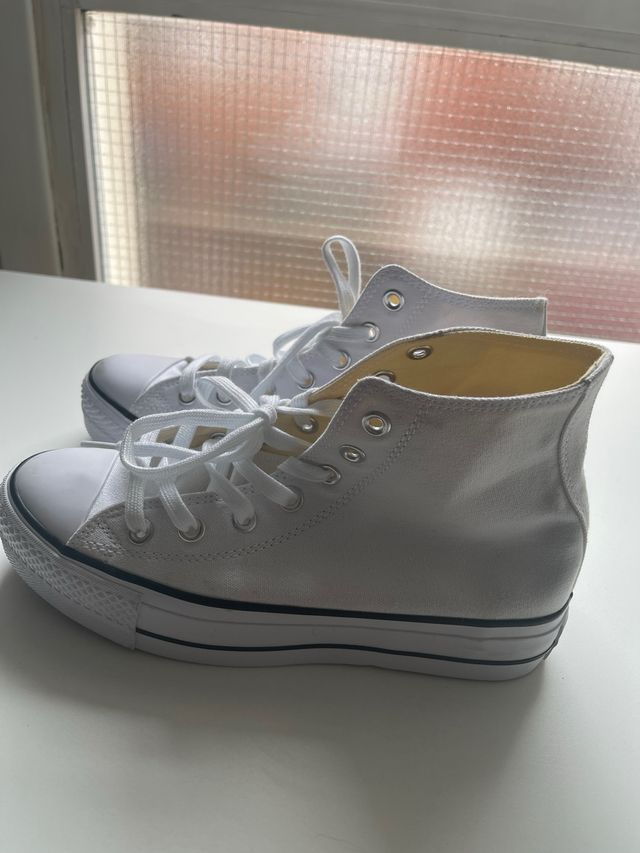 Converse Blancas Plataforma 40