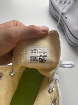 Converse Blancas Plataforma 40