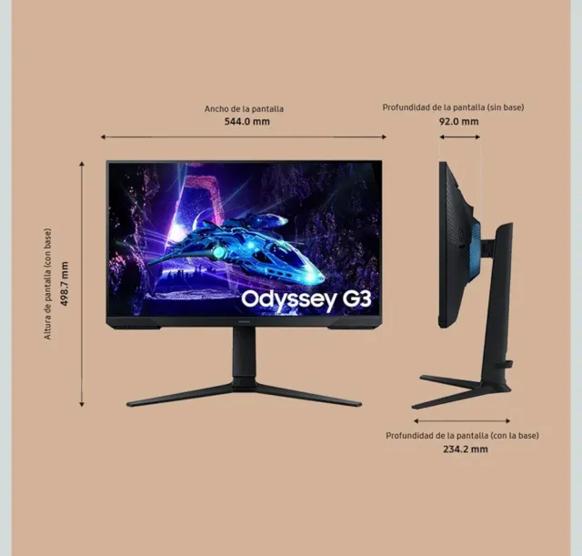 Samsung LS24DG300EUXEN - Monitor Gaming Odyssey G3