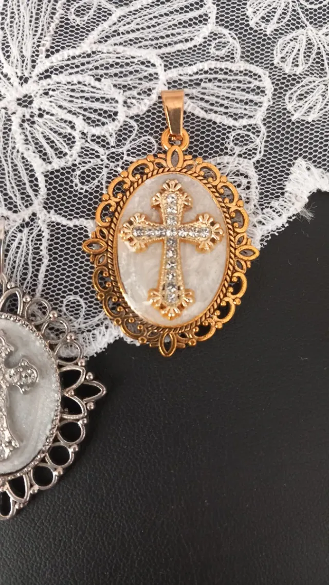 Pack 2 colgantes cruz