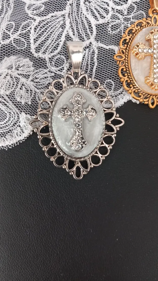 Pack 2 colgantes cruz