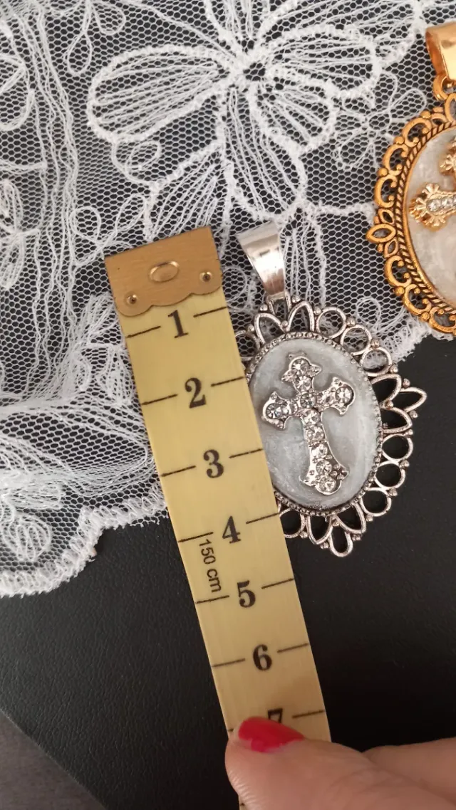 Pack 2 colgantes cruz