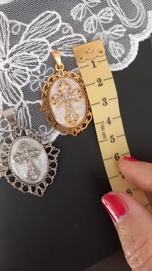 Pack 2 colgantes cruz