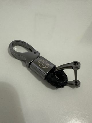 Portachiavi Harley Davidson in metallo e pelle