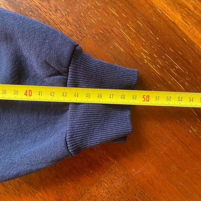 Sudadera Deportiva Azul Marino No Capucha Oversize