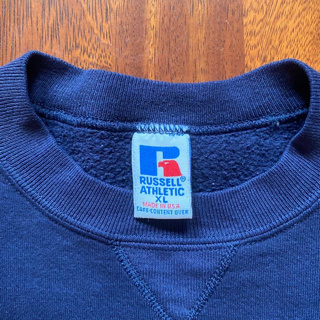 Sudadera Deportiva Azul Marino No Capucha Oversize