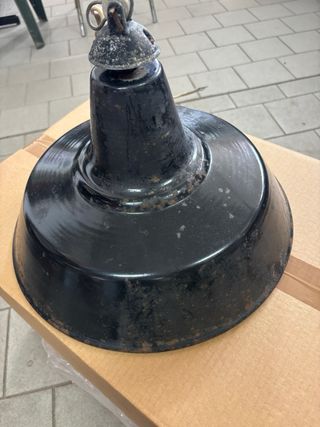 Lampada industriale vintage anni '70