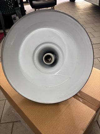 Lampada industriale vintage anni '70