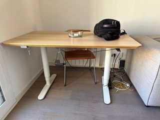 escritorio Mesa elevable eléctrica 120x60x72 hasta