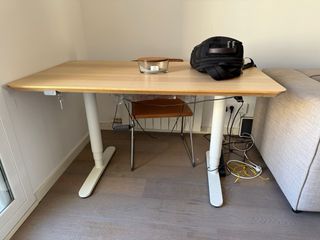 escritorio Mesa elevable eléctrica 120x60x72 hasta