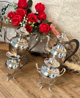 Juego Café/Té Imperio Ercuis plateado